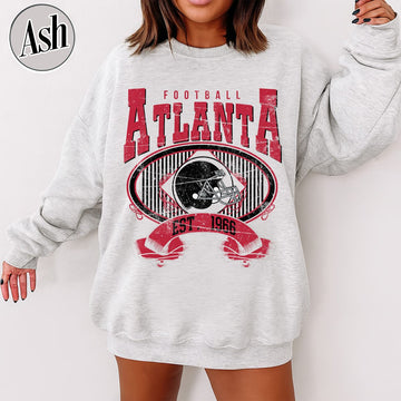 Unisex Atlanta football vintage crewneck sweatshirt for men and women
