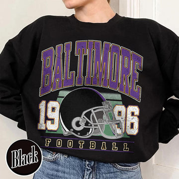Unisex Baltimore football vintage crewneck sweatshirt for men and women