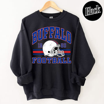 Unisex Buffalo football vintage crewneck sweatshirt for men and women