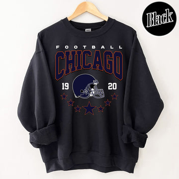 Unisex Chicago football vintage crewneck sweatshirt for men and women