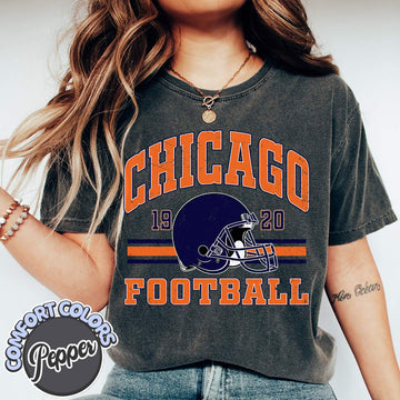 Unisex Chicago football vintage t-shirt for men and women