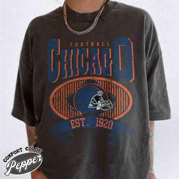 Unisex Chicago football vintage t-shirt for men and women