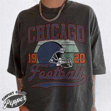 Unisex Chicago football vintage t-shirt for men and women