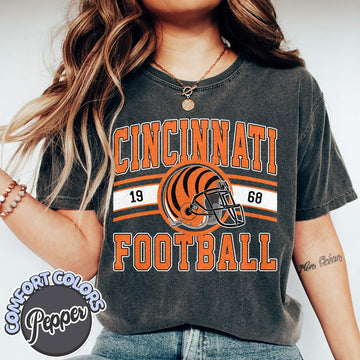 Unisex Cincinnati football vintage t-shirt for men and women