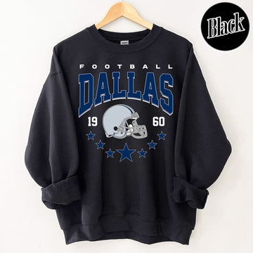 Unisex Dallas football vintage crewneck sweatshirt for men and women