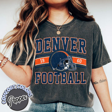 Unisex Denver football vintage t-shirt for men and women