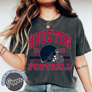Unisex Houston football vintage t-shirt for men and women