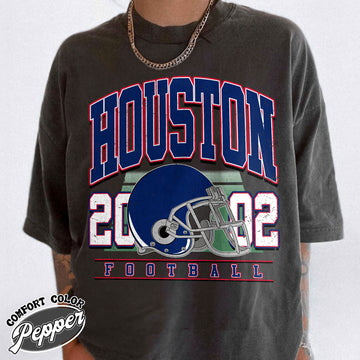 Unisex Houston football vintage t-shirt for men and women