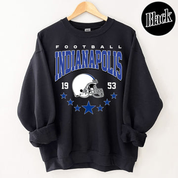 Unisex Indianapolis football vintage crewneck sweatshirt for men and women