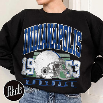 Unisex Indianapolis football vintage crewneck sweatshirt for men and women