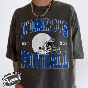 Unisex Indianapolis football vintage t-shirt for men and women