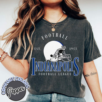 Unisex Indianapolis football vintage t-shirt for men and women