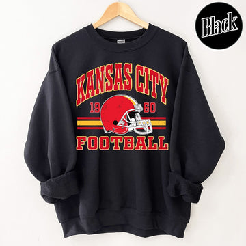 Unisex Kansas City football vintage crewneck sweatshirt for men and women