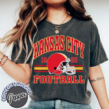 Unisex Kansas City football vintage t-shirt for men and women