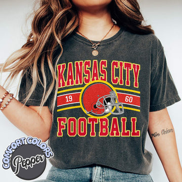 Unisex Kansas City football vintage t-shirt for men and women