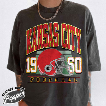 Unisex Kansas City football vintage t-shirt for men and women