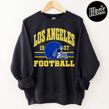 Unisex Los Angeles football vintage crewneck sweatshirt for men and women