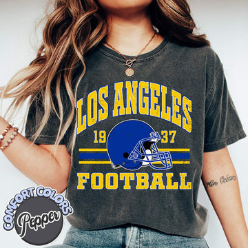 Unisex Los Angeles football vintage t-shirt for men and women