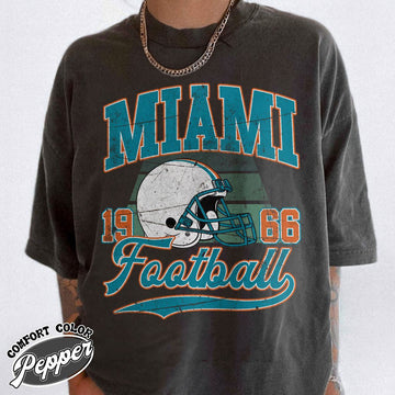 Unisex Miami football vintage t-shirt for men and women