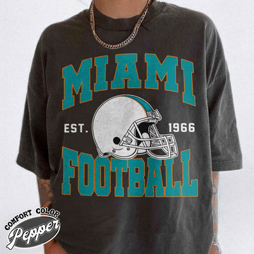Unisex Miami football vintage t-shirt for men and women