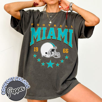Unisex Miami football vintage t-shirt for men and women