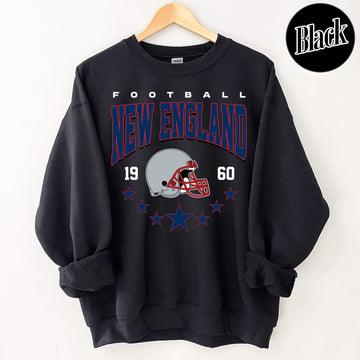 Unisex New England football vintage crewneck sweatshirt for men and women
