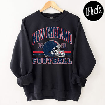 Unisex New England football vintage crewneck sweatshirt for men and women