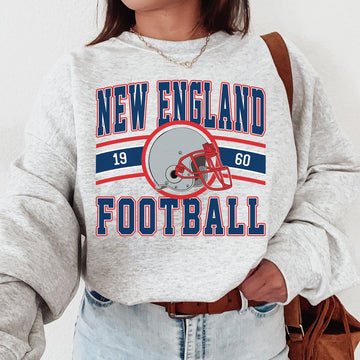 Unisex New England football vintage crewneck sweatshirt for men and women