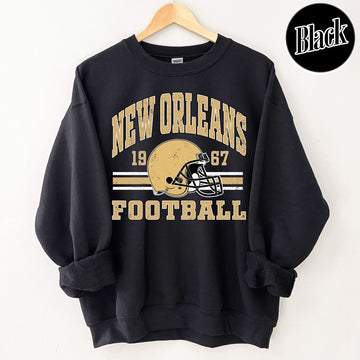 Unisex New Orleans football vintage crewneck sweatshirt for men and women