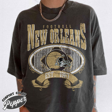 Unisex New Orleans football vintage t-shirt for men and women