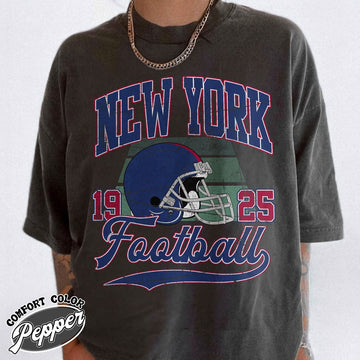 Unisex New York football vintage t-shirt for men and women