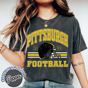 Unisex Pittsburgh football vintage t-shirt for men and women