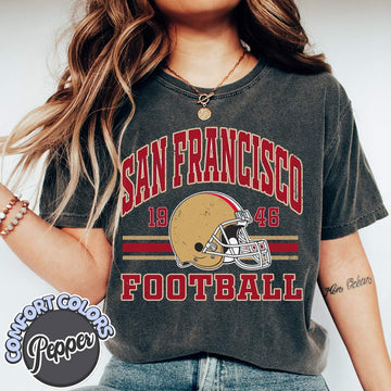 Unisex San Francisco football vintage t-shirt for men and women