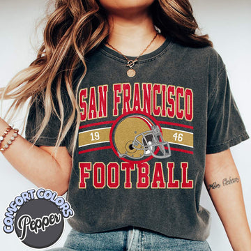Unisex San Francisco football vintage t-shirt for men and women