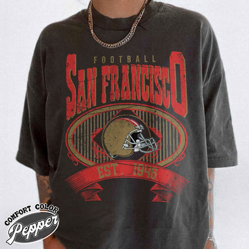 Unisex San Francisco football vintage t-shirt for men and women