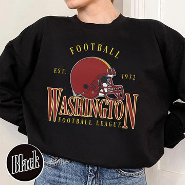 Unisex Washington football vintage crewneck sweatshirt for men and women