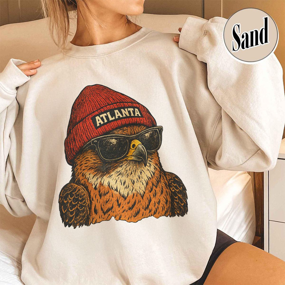 Unisex Atlanta football vintage crewneck sweatshirt for men and women