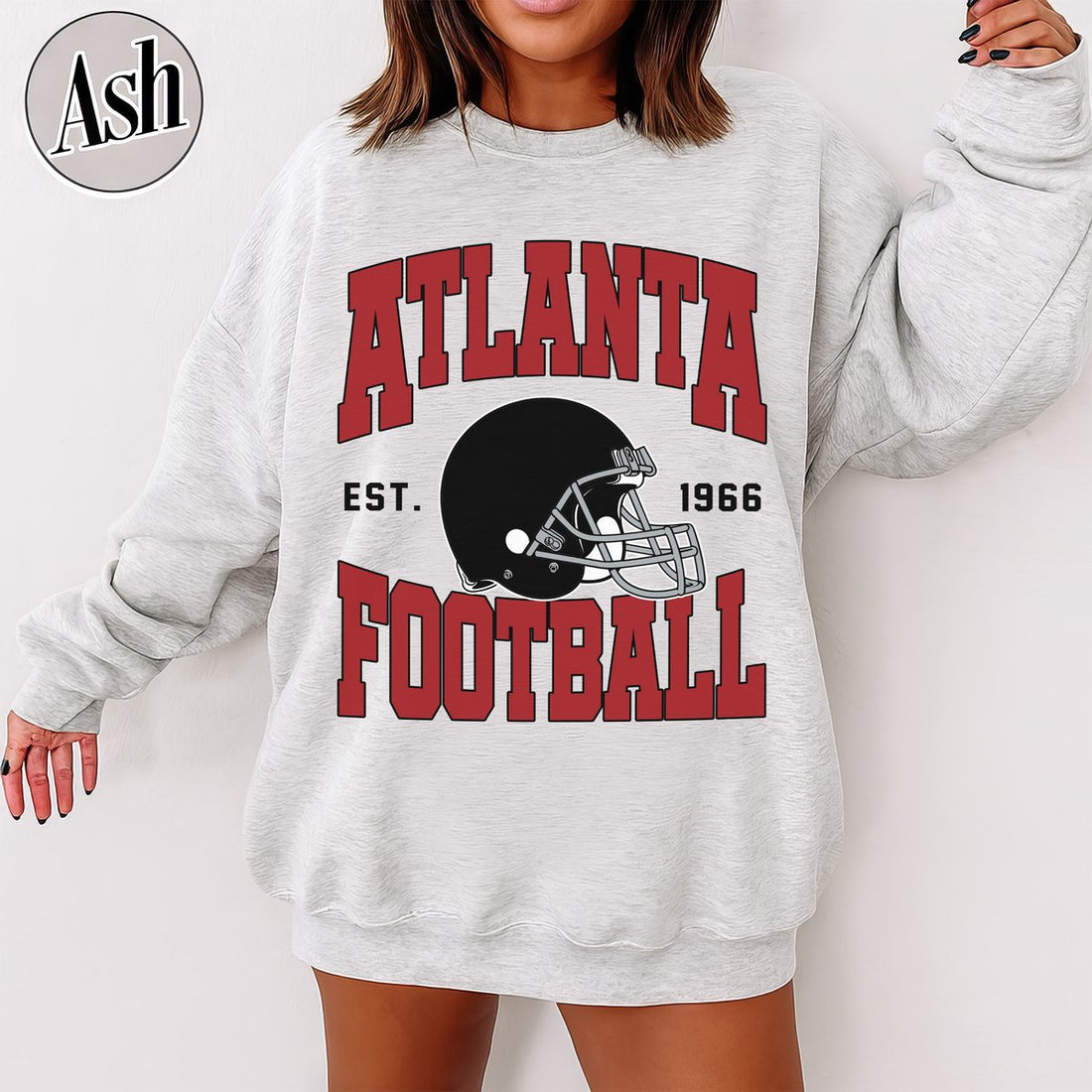 Unisex Atlanta football vintage crewneck sweatshirt for men and women