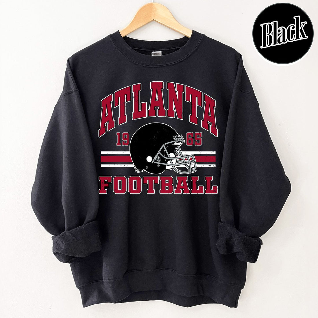 Unisex Atlanta football vintage crewneck sweatshirt for men and women
