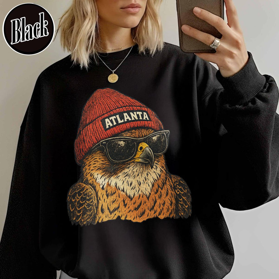 Unisex Atlanta football vintage crewneck sweatshirt for men and women