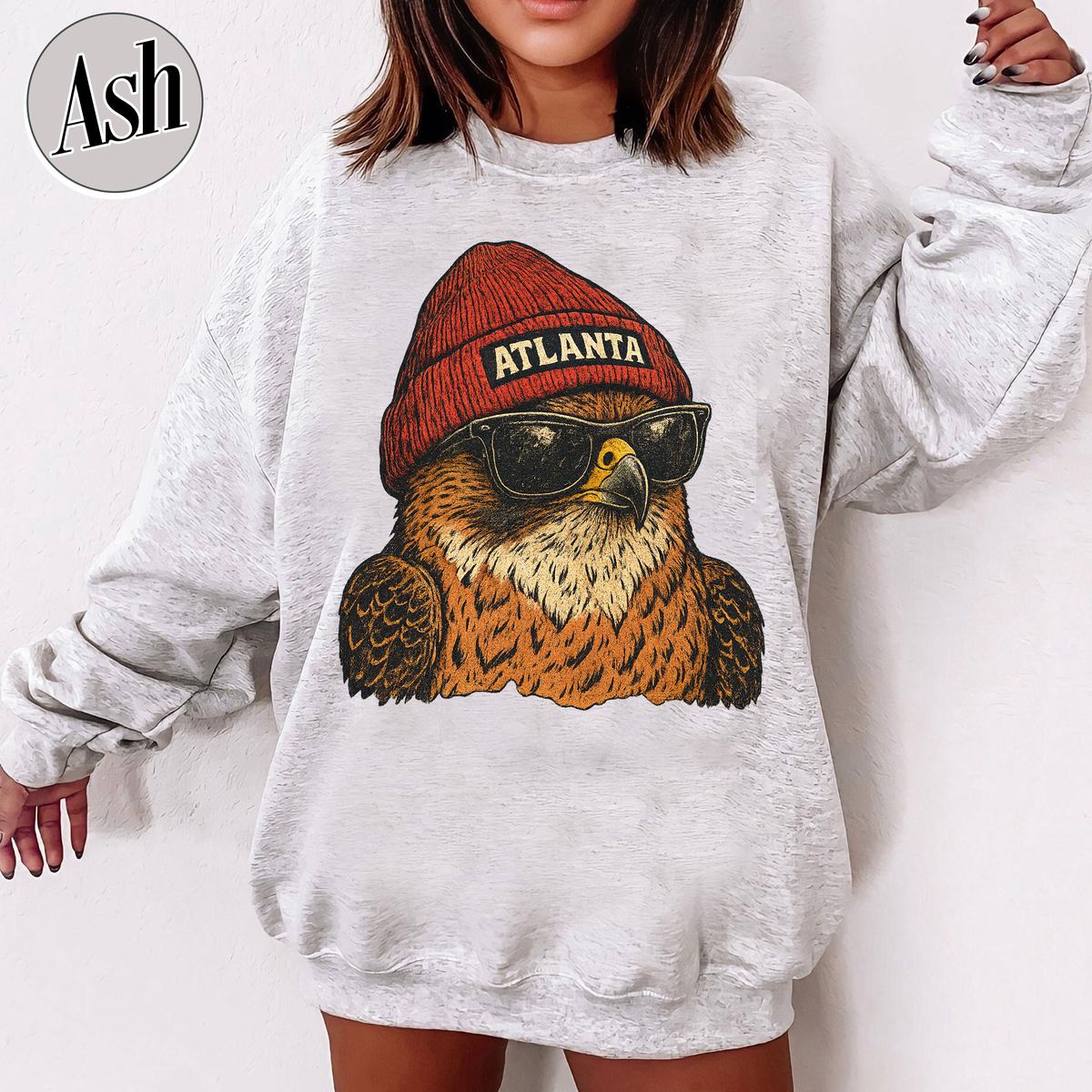 Unisex Atlanta football vintage crewneck sweatshirt for men and women