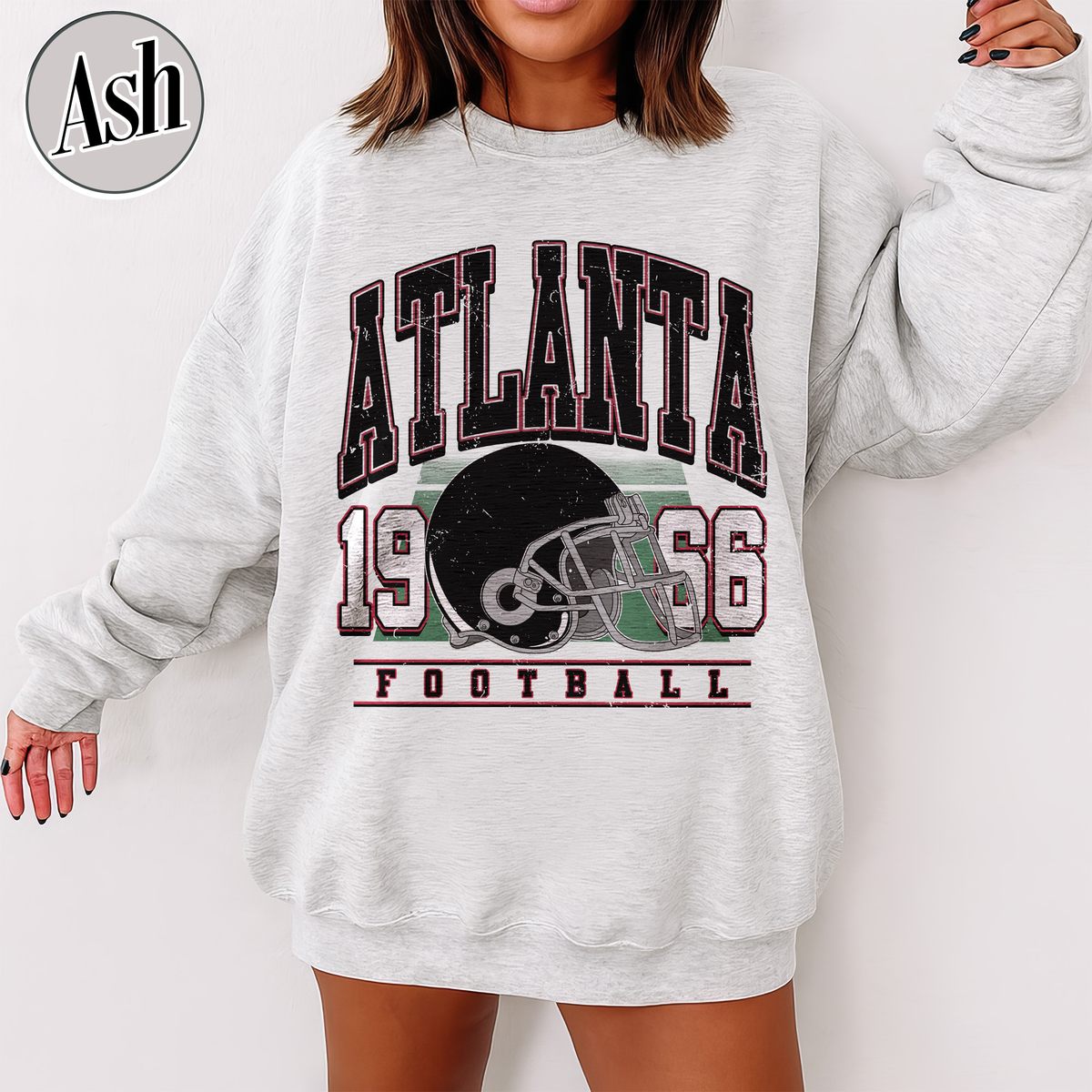 Unisex Atlanta football vintage crewneck sweatshirt for men and women