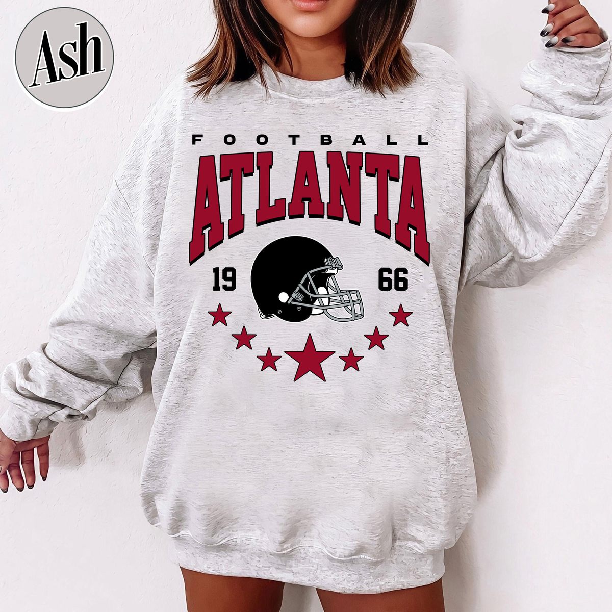 Unisex Atlanta football vintage crewneck sweatshirt for men and women