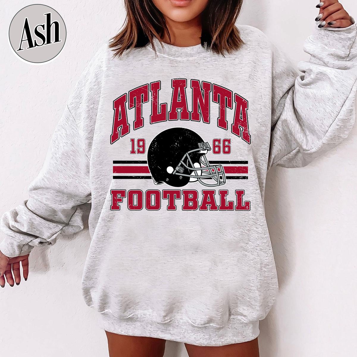 Unisex Atlanta football vintage crewneck sweatshirt for men and women