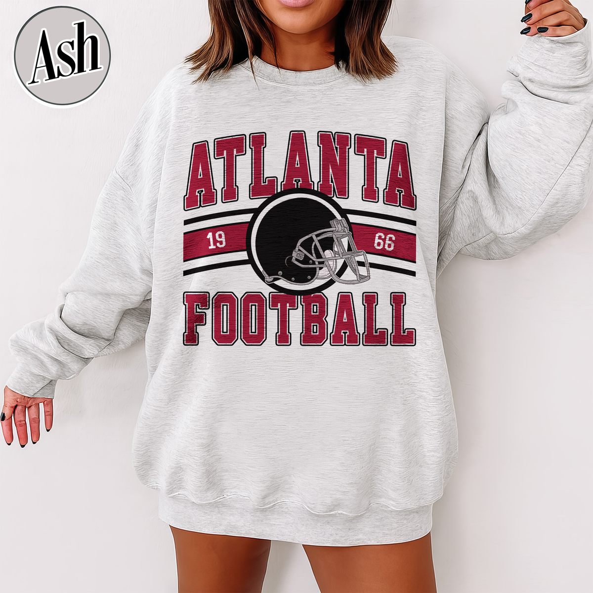 Unisex Atlanta football vintage crewneck sweatshirt for men and women