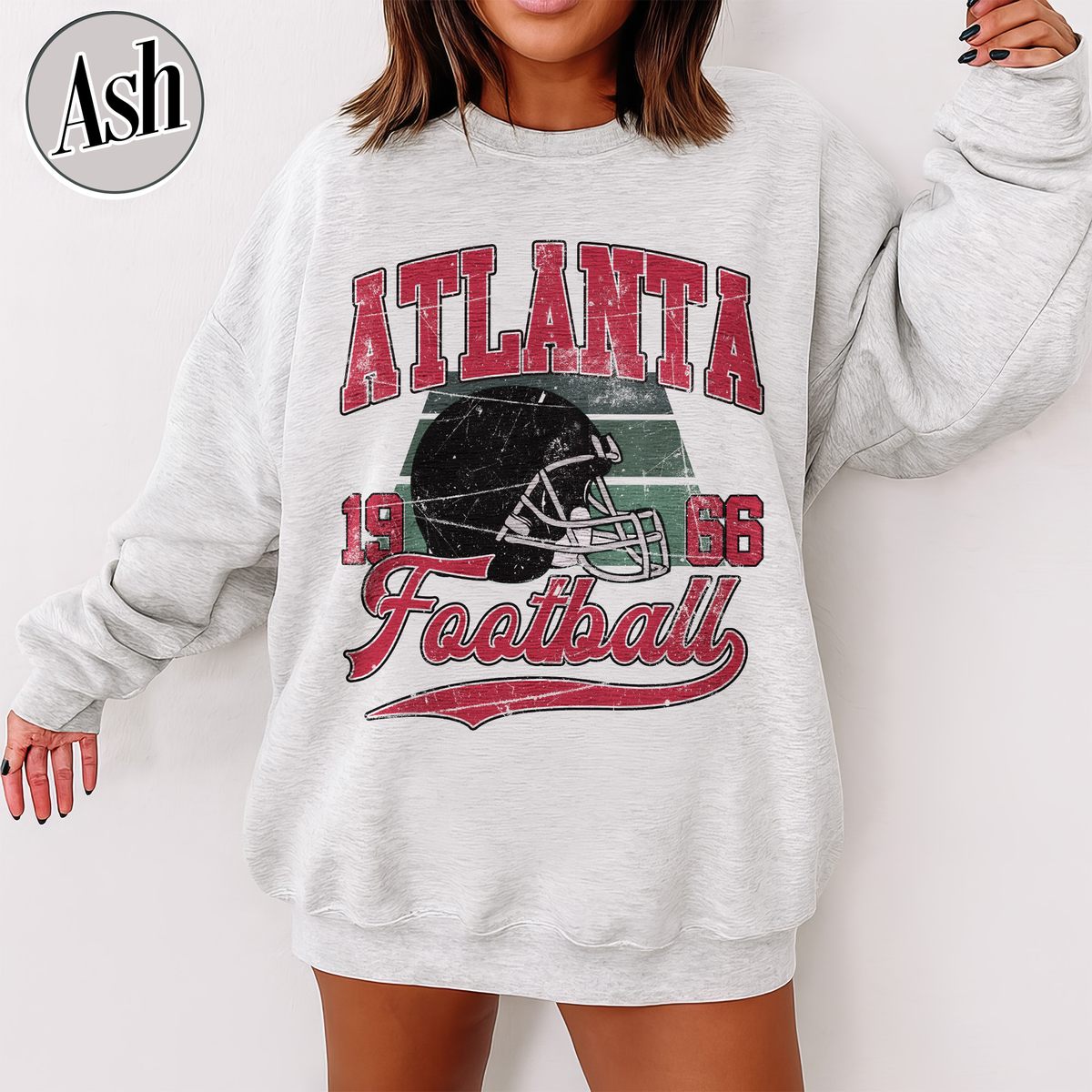 Unisex Atlanta football vintage crewneck sweatshirt for men and women