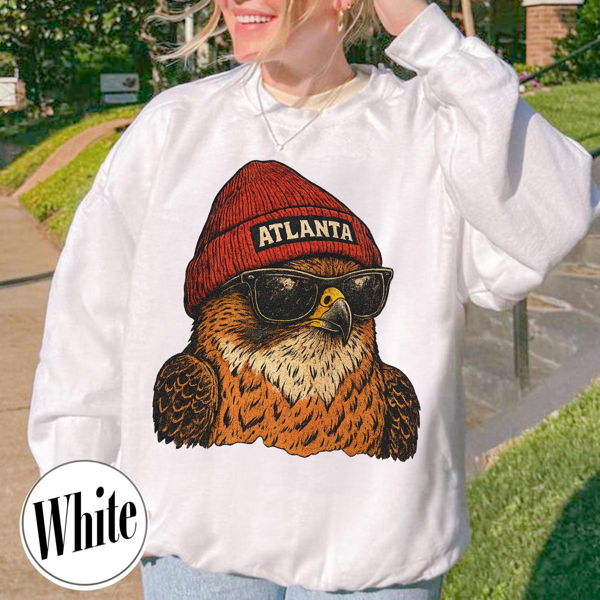 Unisex Atlanta football vintage crewneck sweatshirt for men and women