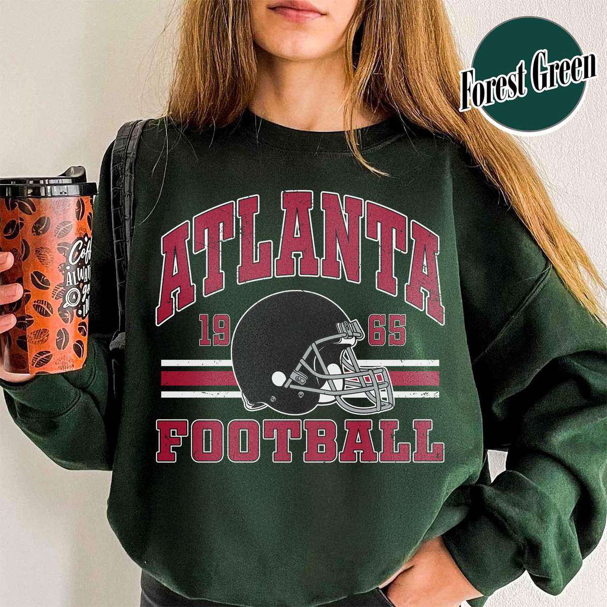 Unisex Atlanta football vintage crewneck sweatshirt for men and women