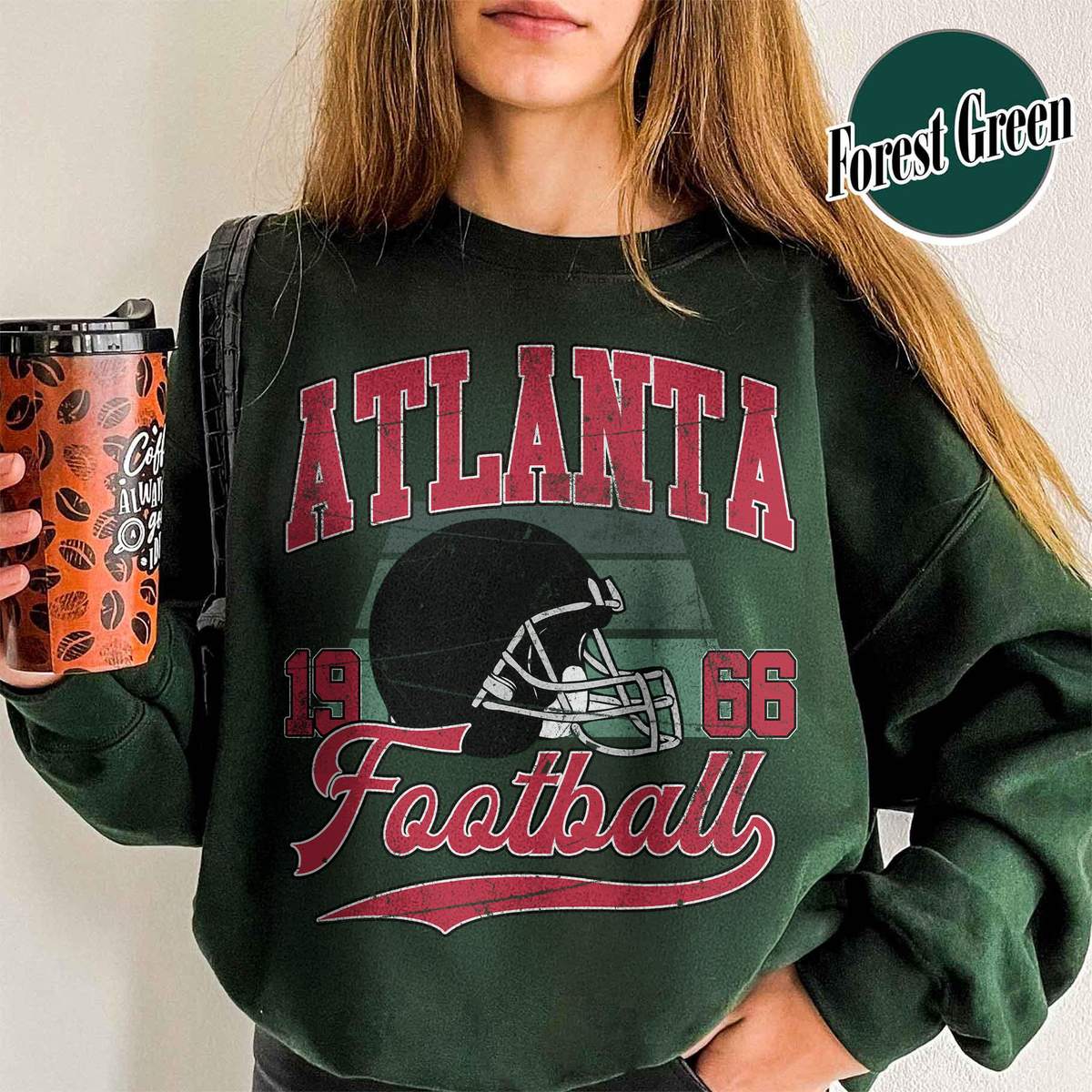 Unisex Atlanta football vintage crewneck sweatshirt for men and women