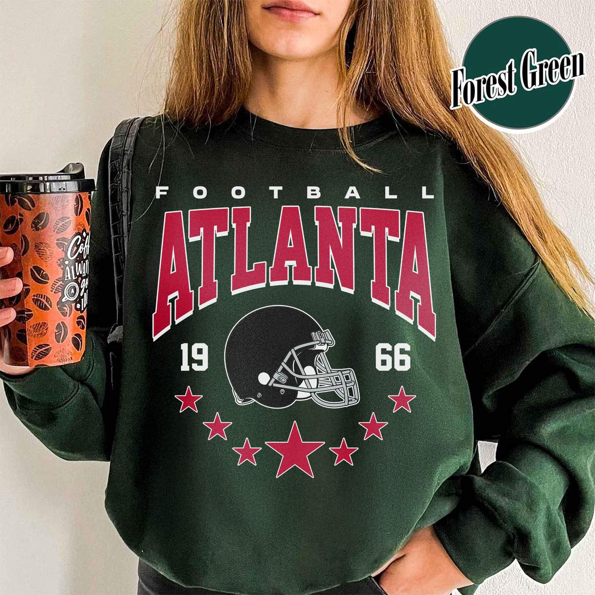 Unisex Atlanta football vintage crewneck sweatshirt for men and women